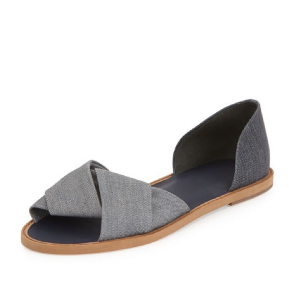 Vince | Idara Denim d'Orsay Flat Sandal